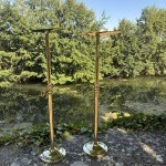 Pair of shelf brackets.