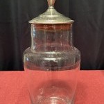 Set of eight bottles, confectionery jars.
