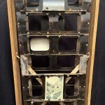 Vintage postcard display stand.