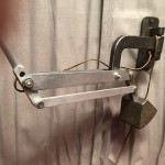 Industrial wall lamp.
