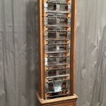 Antique postcard display stand.