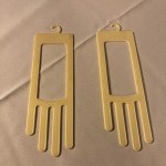 Pair of glove displays.