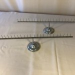 Pair of antique store display stands.