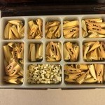 Two boxes of display figures.