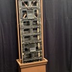 Antique postcard display stand.