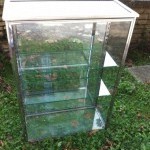 Vintage chromed display case