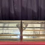 Antique pair of shop counter display cases.
