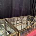 Antique pair of shop counter display cases.