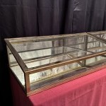 Antique pair of shop counter display cases.