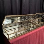 Antique pair of shop counter display cases.