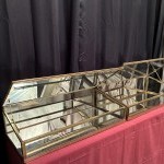 Antique pair of shop counter display cases.