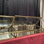 Antique pair of shop counter display cases.