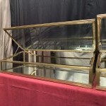 Antique pair of shop counter display cases.