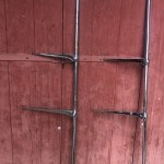 Old uprights for store shelves.