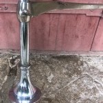 Pair of antique store shelf uprights.