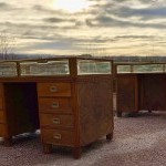 Pair of shop counters display cases.(sold)