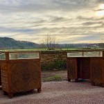 Pair of shop counters display cases.(sold)