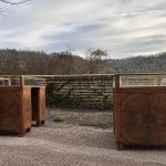 Pair of shop counters display cases.(sold)