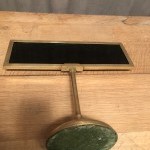 Old cash register sign, counter.