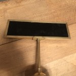 Old cash register sign, counter.