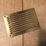 Pair of old cash register plates, change given.