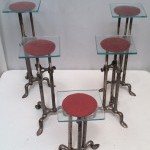 Set of 5 shop stand displays.