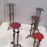 Set of 5 shop stand displays.