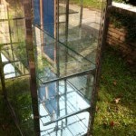 Pair of vintage display cases