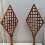 Pair of vintage stand displays.