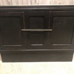Antique shop display counter unit.