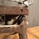 Antique bottle drainer.