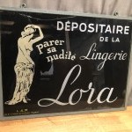 Former women's lingerie sign.