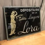 Former women's lingerie sign.