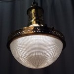 Vintage Holophane suspension lamp