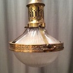 Vintage Holophane suspension lamp