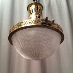 Vintage Holophane suspension lamp