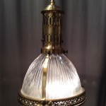 Vintage Holophane suspension lamp.