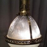 Vintage Holophane suspension lamp.