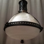 Vintage Holophane suspension lamp.