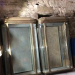Pair of wall cabinets. (sold CP)
