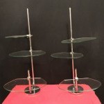 Pair of displays stand.