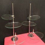 Pair of displays stand.