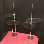 Pair of displays stand.