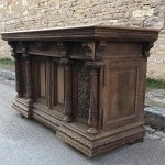 Old store counter desk.