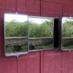 Old triptych mirror.