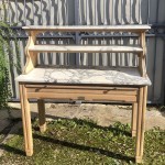 Old butcher's shop, grocery furniture.