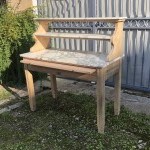 Old butcher's shop, grocery furniture.