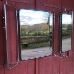 Old triptych wall mirror.