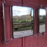 Old triptych wall mirror.