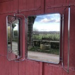 Old triptych wall mirror.